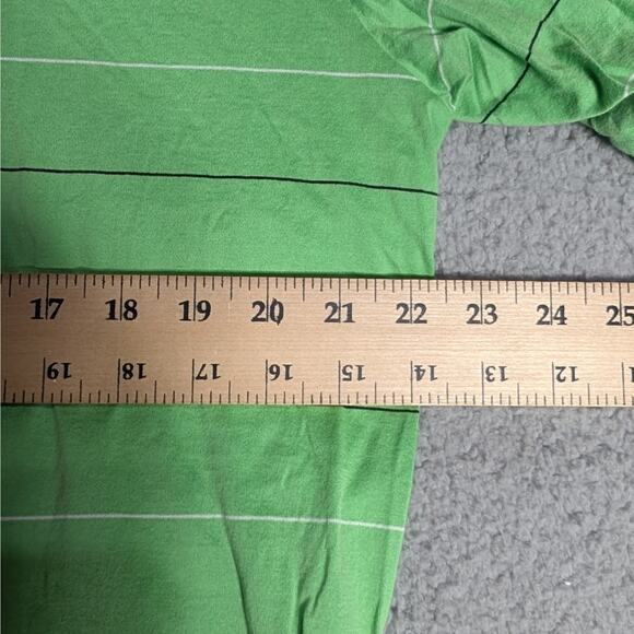 Polo Golf Ralph Lauren Polo Shirt Mens Large Green Blacl Stripe Performance Polo - Picture 7 of 7